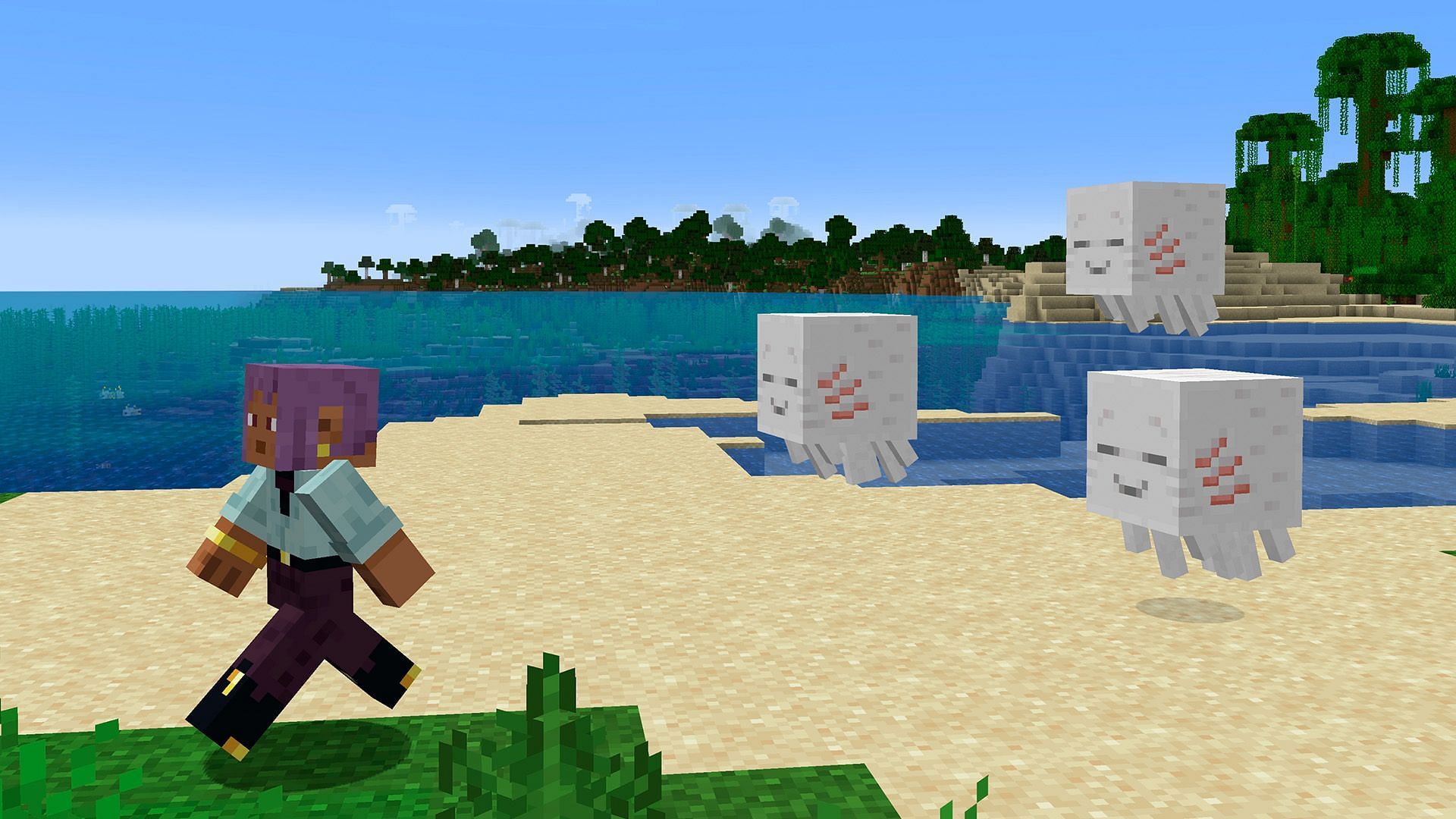 The ghast variant will add a new gameplay mechanic to Minecraft (Image via Mojang Studios)